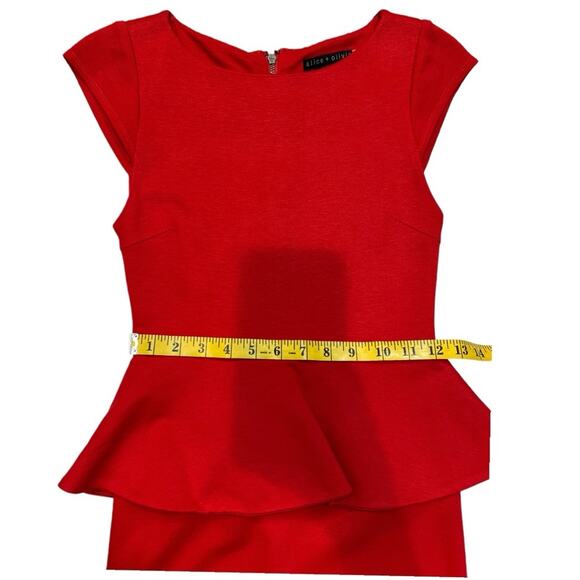 Alice and Olivia employed peplum dress stretch Adeline - Picture 12 of 13